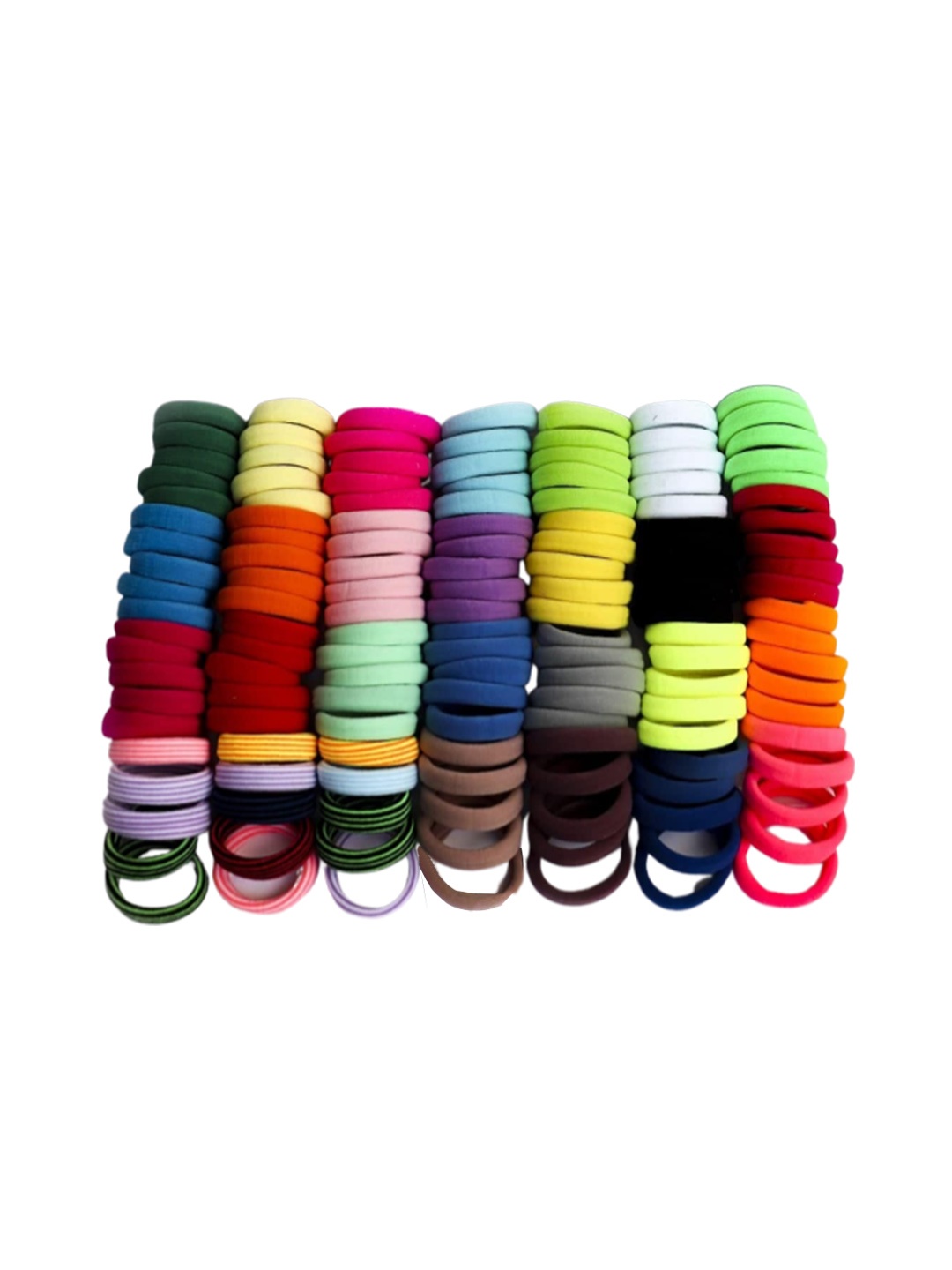 

CHRONEX Women Set Of 50 Ponytail Holders, Red