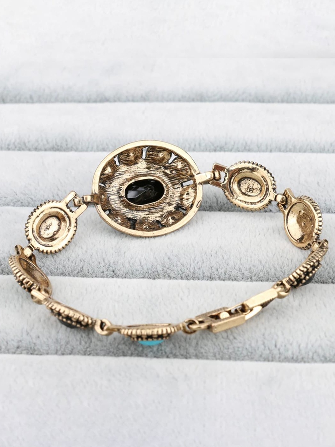 

YouBella Women Gold-Plated Stone Studded Link Bracelet