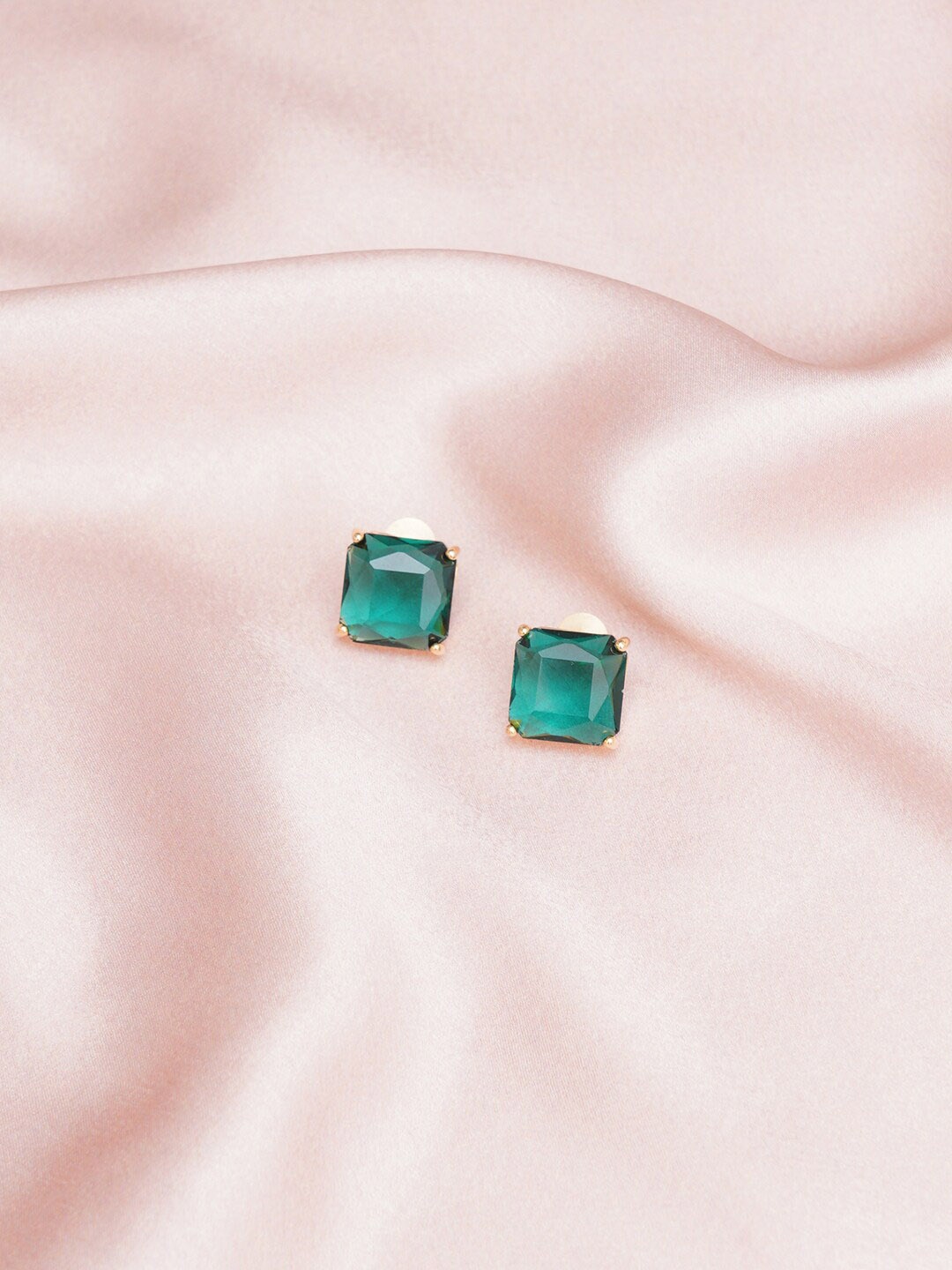 

RITU SINGH Gold-Plated Crystals-Studded Studs Earrings