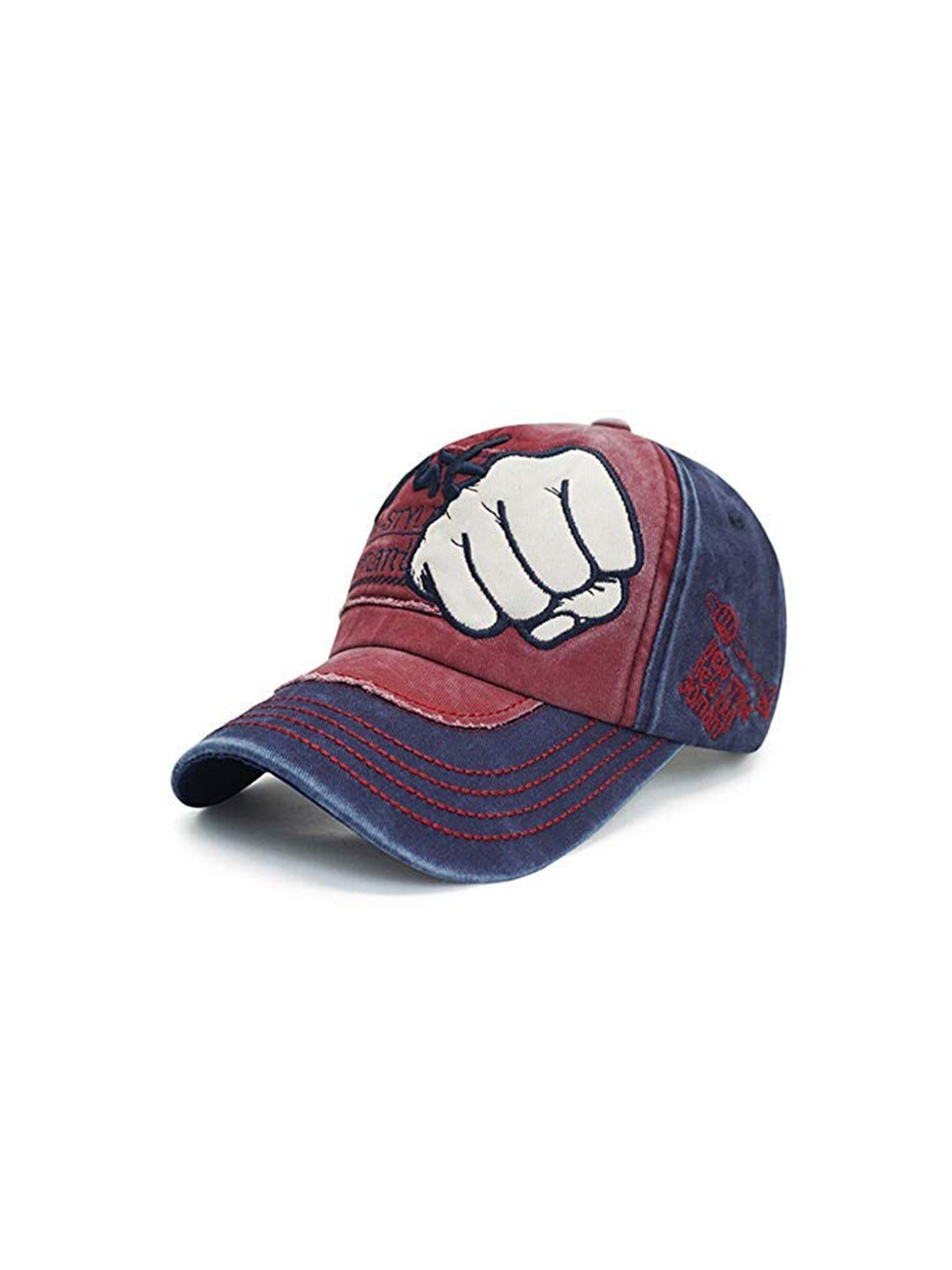 

Alexvyan Men Printed Baseball Cap With UV Protection, Blue
