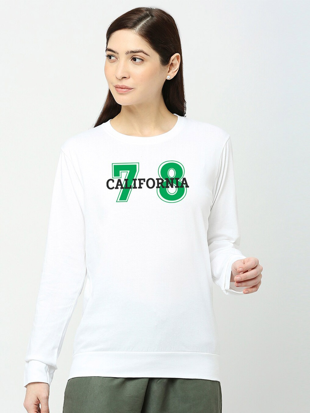 

STATUS MANTRA Varsity Printed Cotton Knitted T-shirt, White