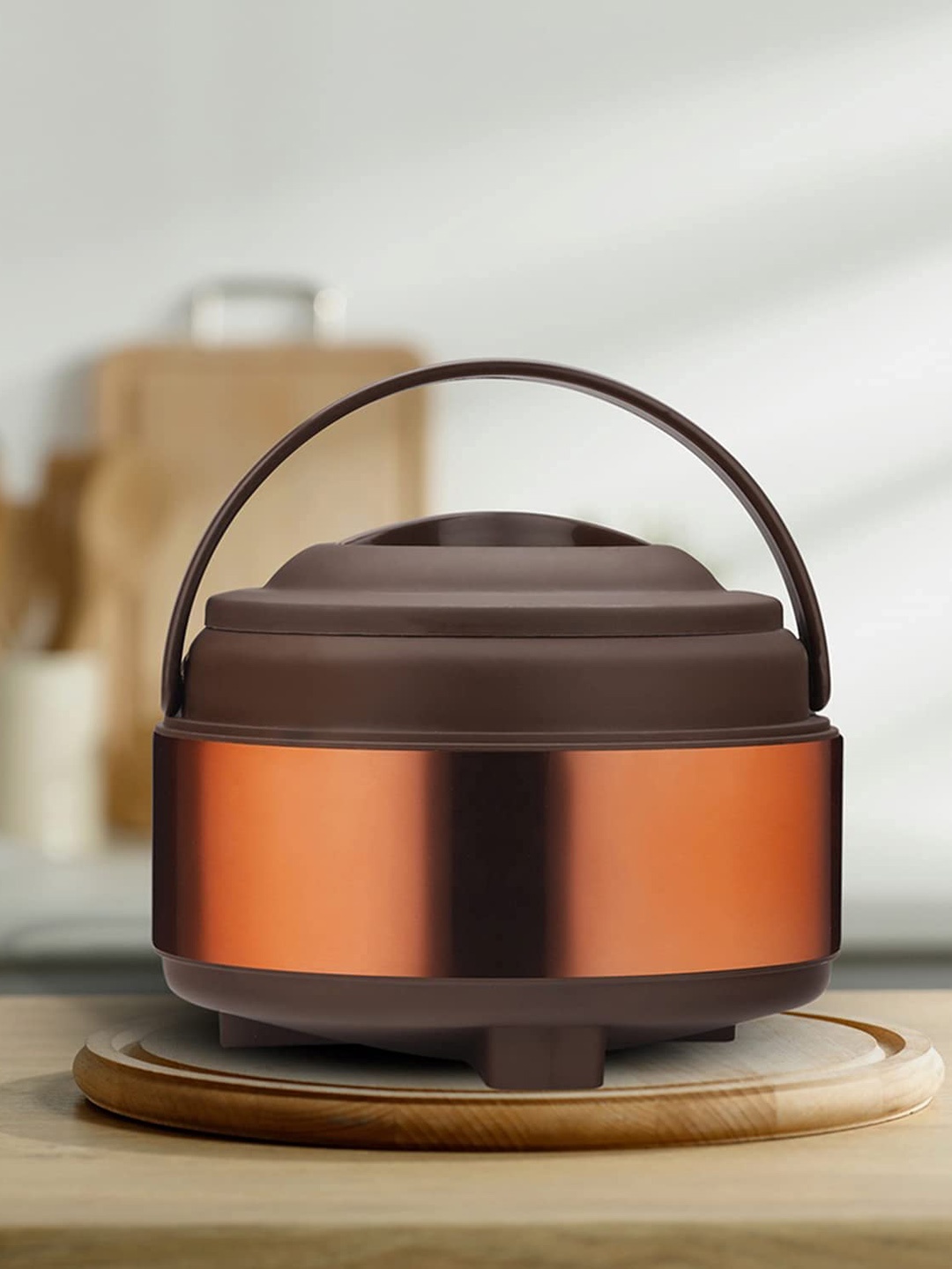 

SOPL-OLIVEWARE Copper Toned Stainless Steel Serving Casserole-1.2 L