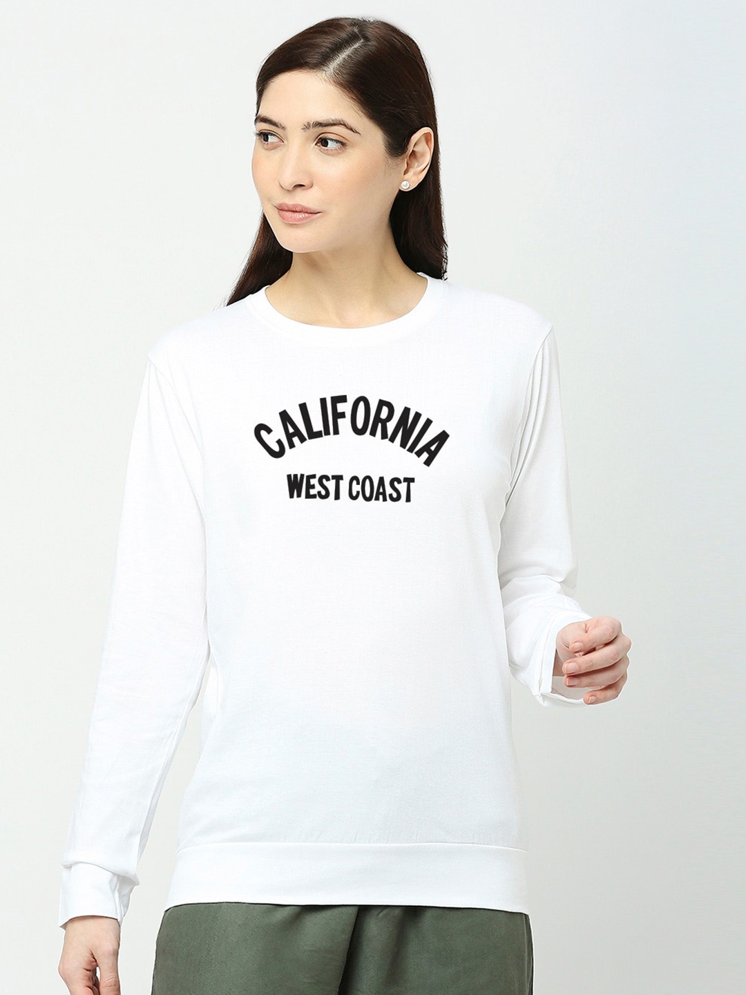 

STATUS MANTRA Typography Printed Pure Cotton T-shirt, White
