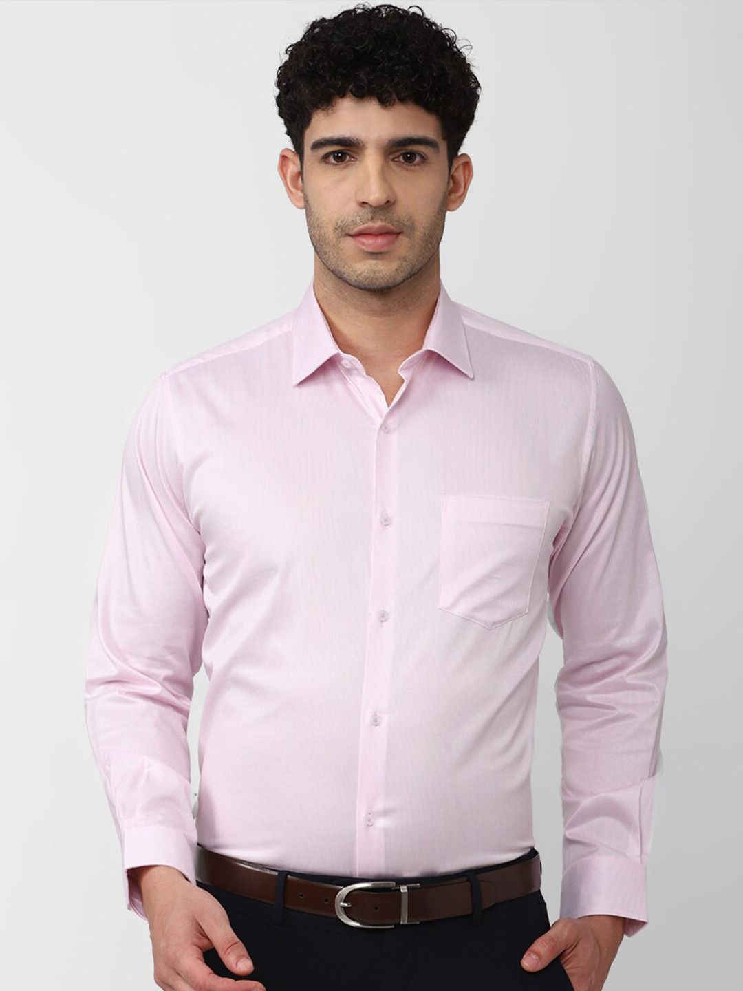 

Van Heusen Spread Collar Formal Shirt, Pink