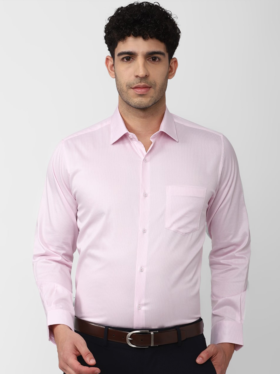 

Van Heusen Spread Collar Formal Shirt, Pink