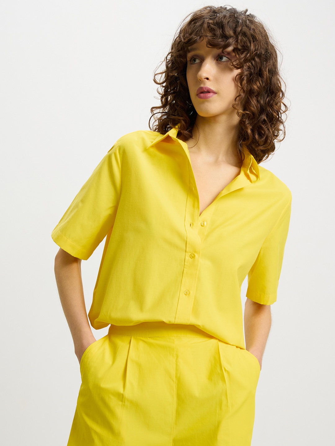 

CALLIOPE Oxford Semiformal Shirt, Yellow