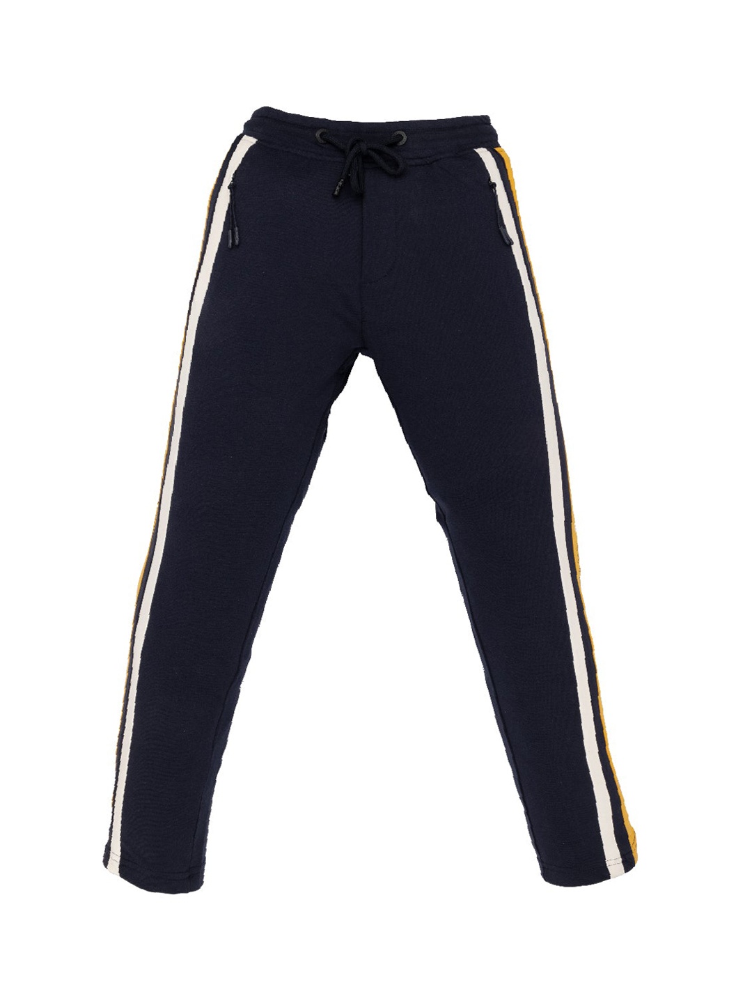 

Status Quo Boys Typography Printed Track Pants, Navy blue