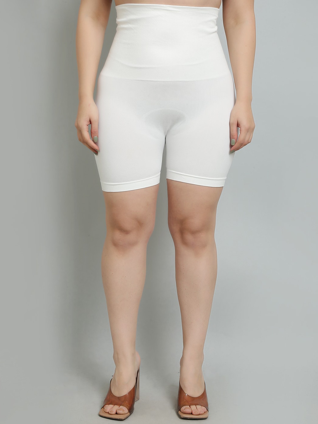 

Hill Islands Women Textured Tummy & Thigh Shaper, White