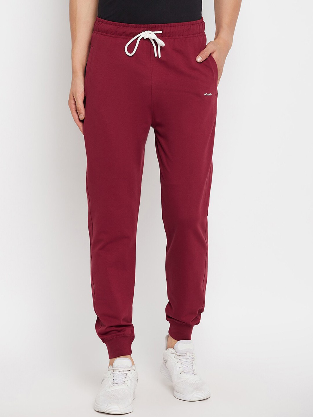 

98 Degree North Men Cotton Sports Joggers, Burgundy