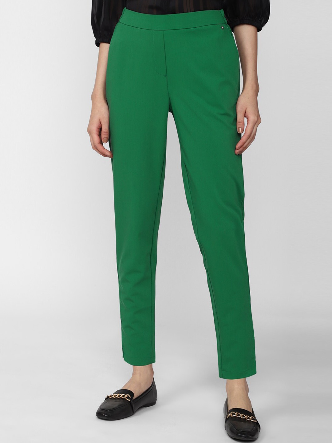 

Van Heusen Woman Women Slim Fit Trousers, Green