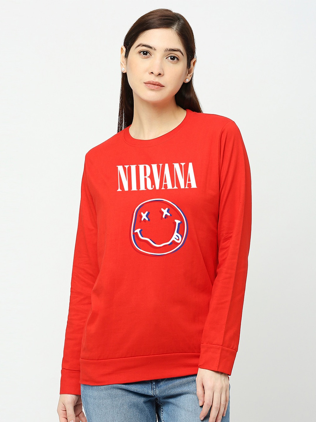 

STATUS MANTRA Typography Printed Cotton T-shirt, Red