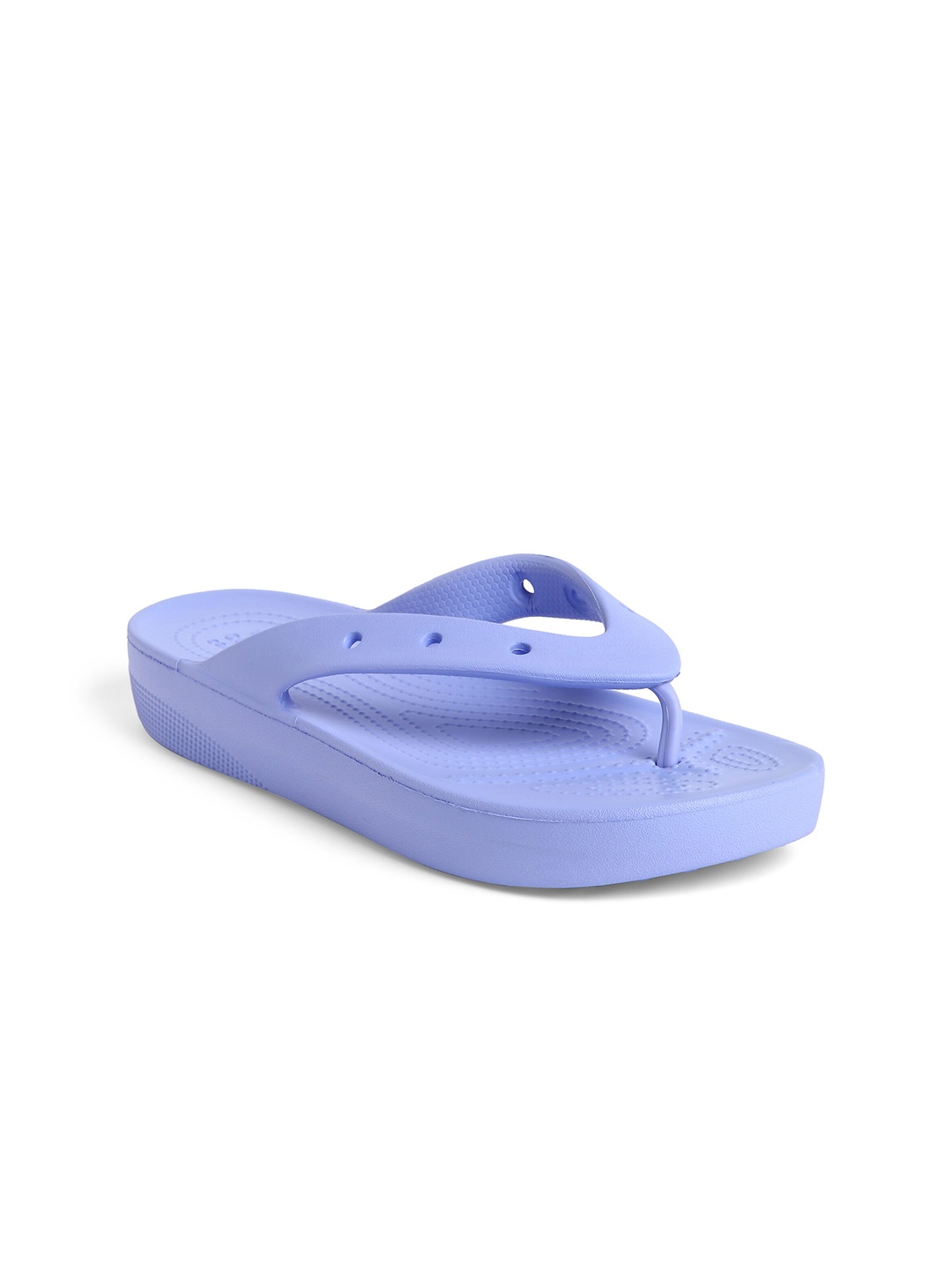 

Crocs Women Classic Croslite Thong Flip-Flops, Blue