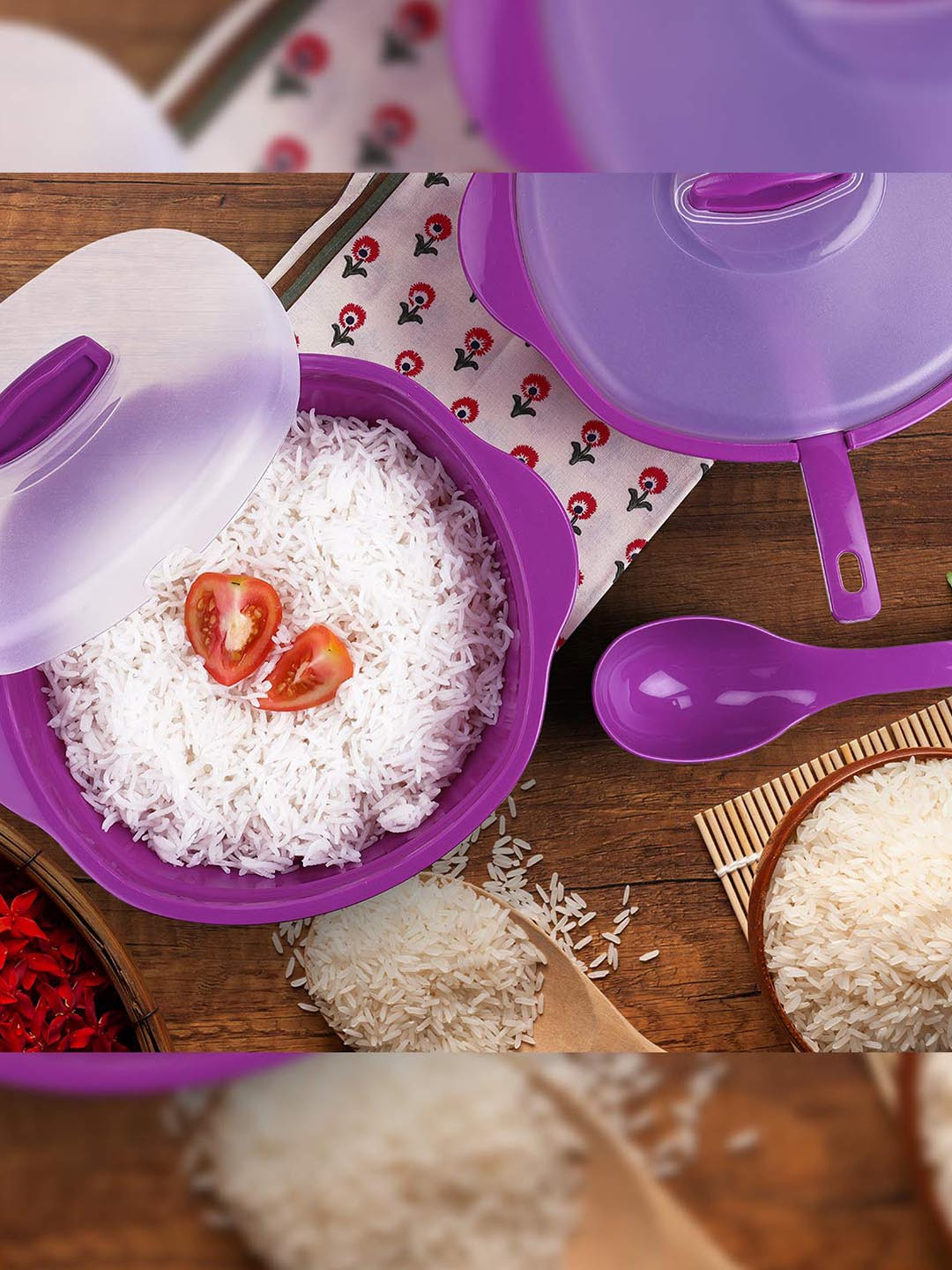 

SOPL-OLIVEWARE Violet 2 Pieces Serving Bowls With Spoon-2L
