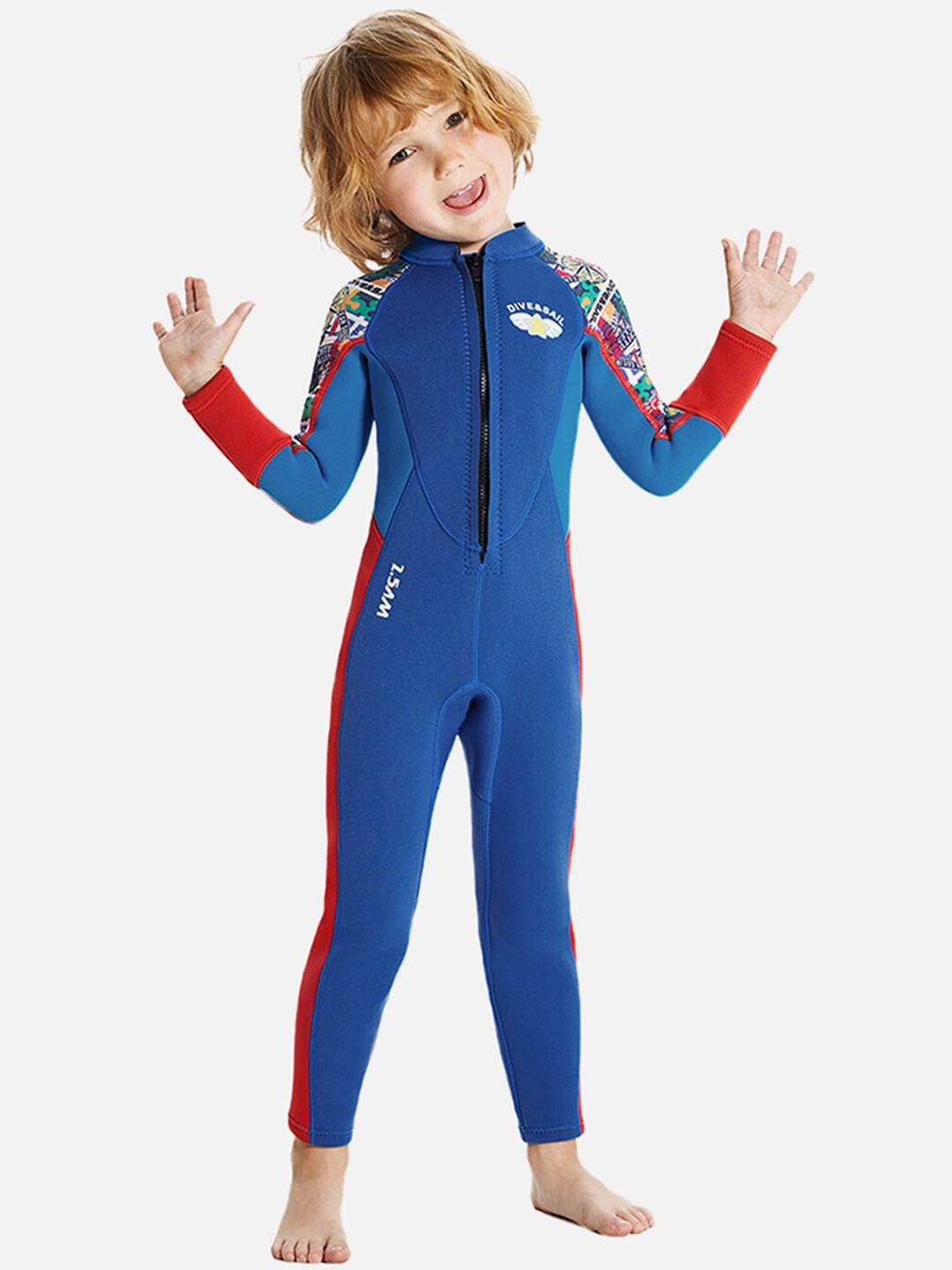 

Little Surprise Box LLP Kids Typography Printed Legsuit, Blue