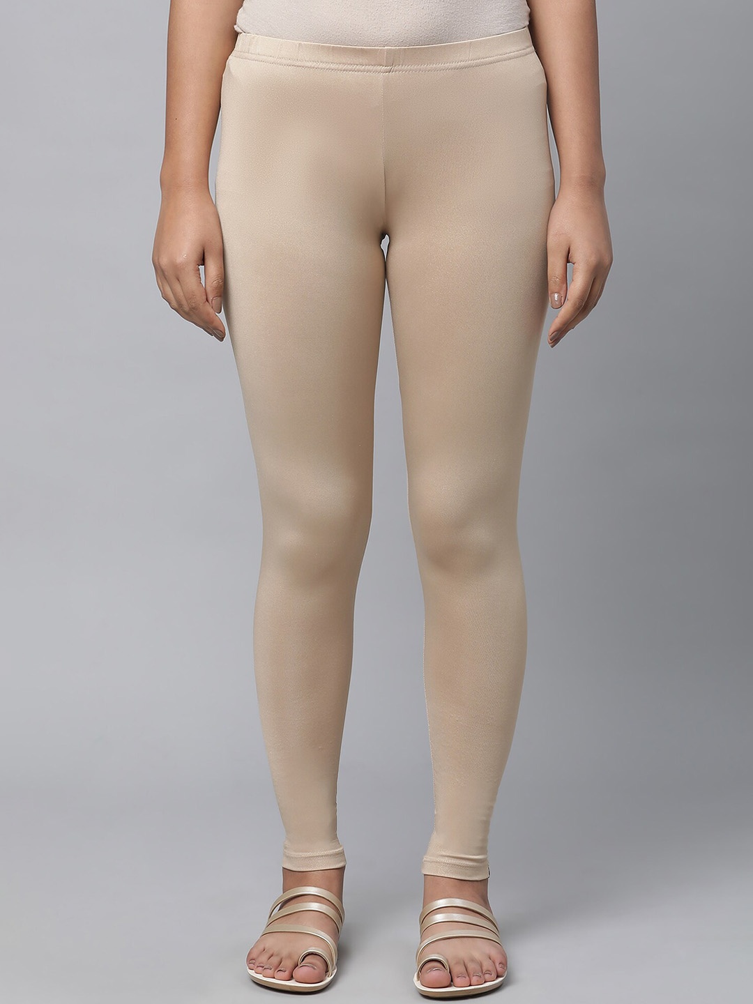 

AURELIA Women Ankle-Length Leggings, Beige