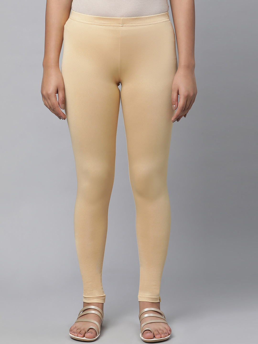 

AURELIA Women Ankle Length Leggings, Gold