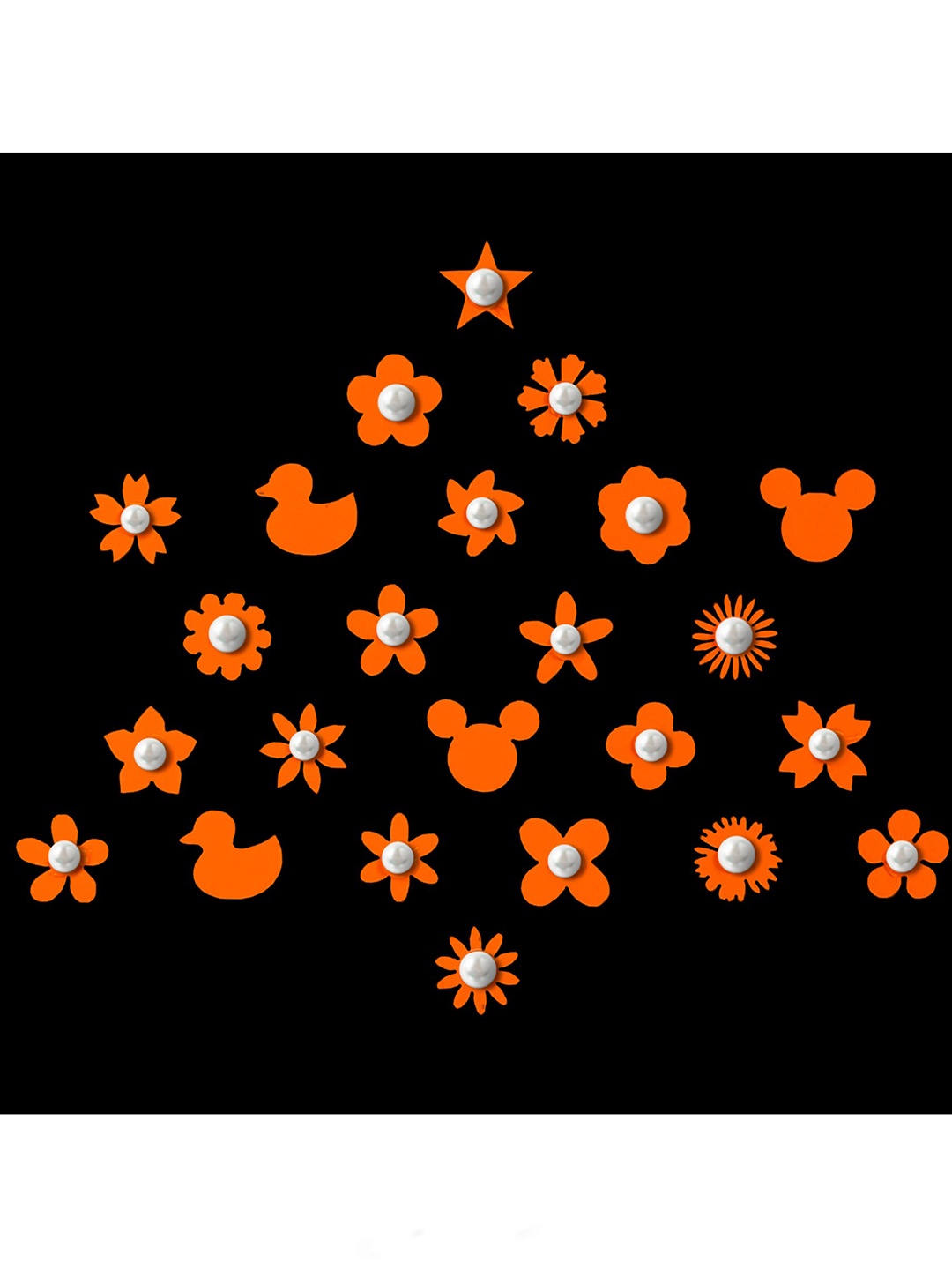

Comet Busters Set of 24 Orange Bindis