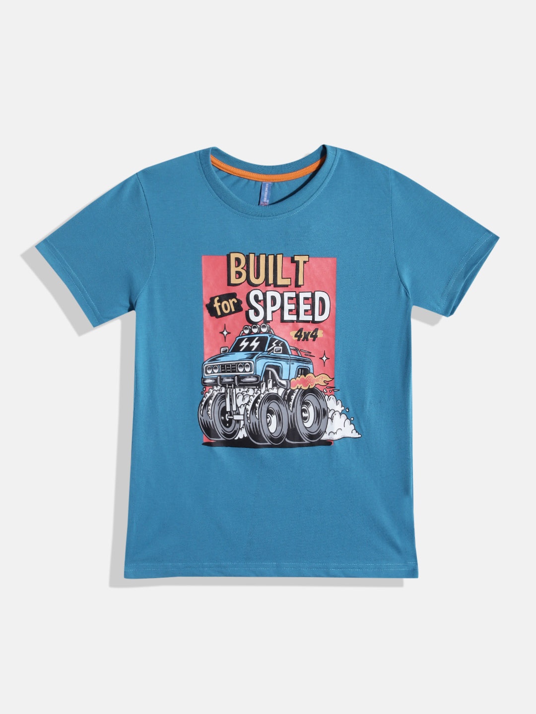 

GAME BEGINS by Eteenz Boys Printed Premium Cotton T-shirt, Teal