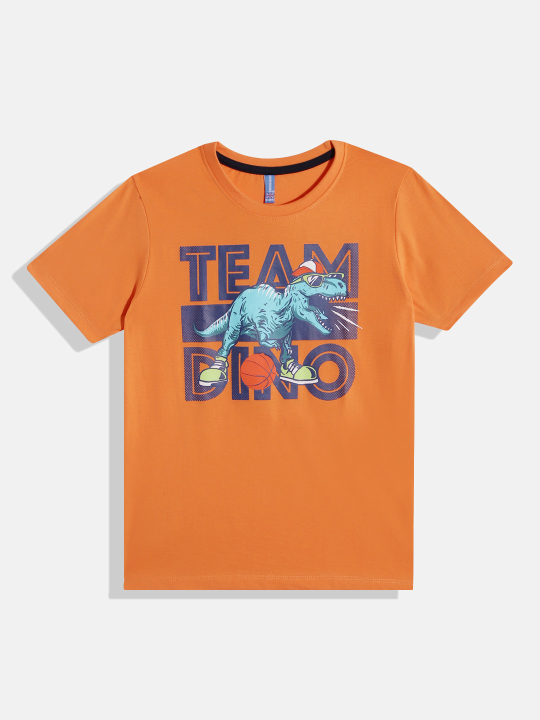 

GAME BEGINS By Eteenz Boys Graphic & Typography Printed Premium Cotton T-shirt, Orange