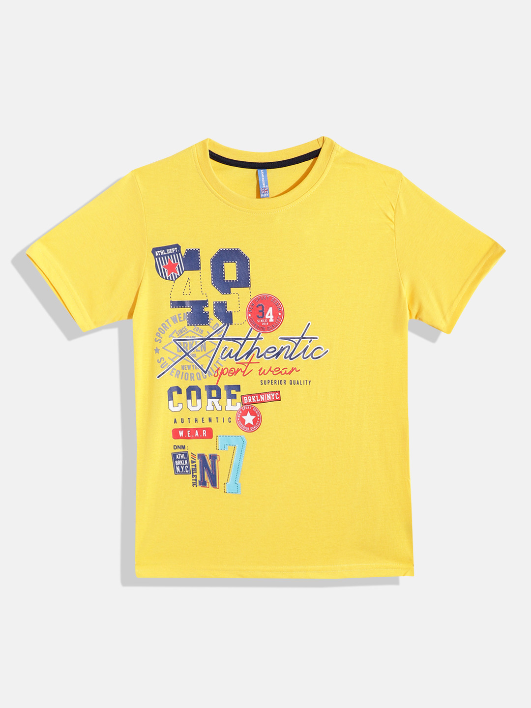 

GAME BEGINS By Eteenz Boys Premium Cotton Typography Printed T-shirt, Yellow