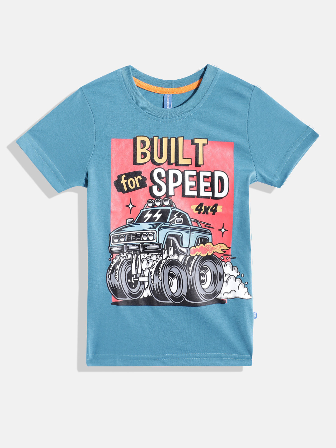 

Eteenz Boys Premium Cotton Typography & Graphic Printed T-shirt, Blue