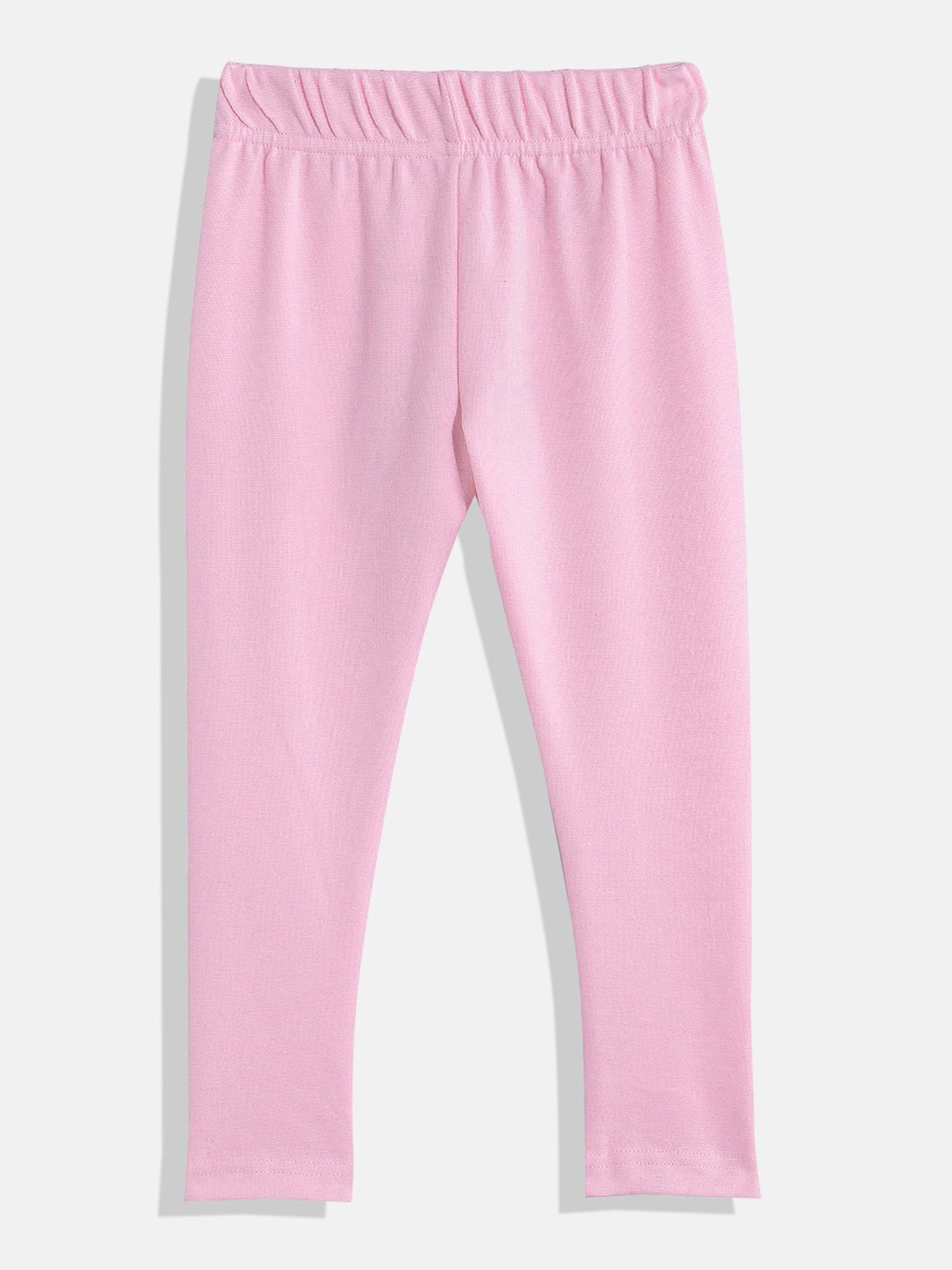 

Eteenz Girls Mid-Rise Premium Cotton Ankle Length Leggings, Pink