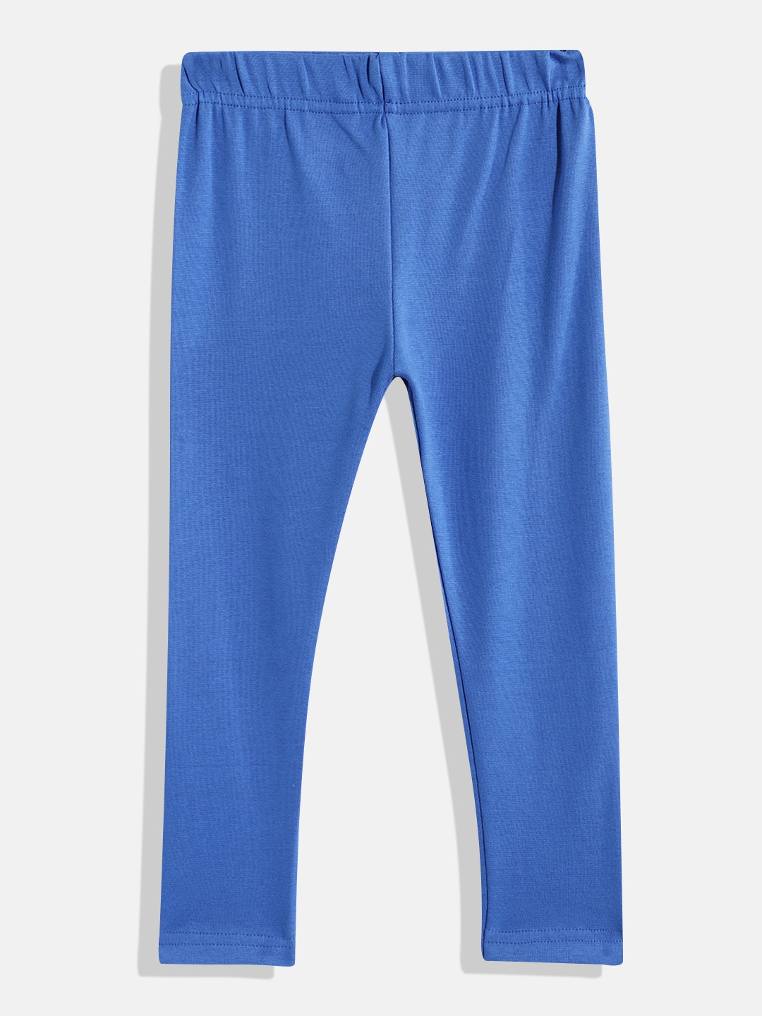 

Eteenz Girls Mid-Rise Premium Cotton Ankle Length Leggings, Blue