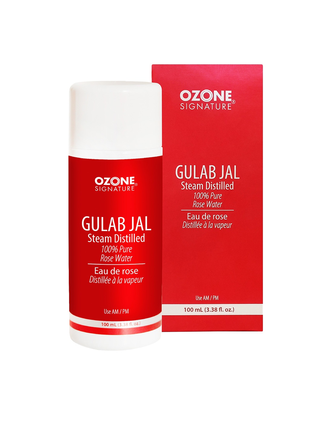 

OZONE SIGNATURE Gulab Jal Steam Distilled Pure Rose Water-100ml, Red