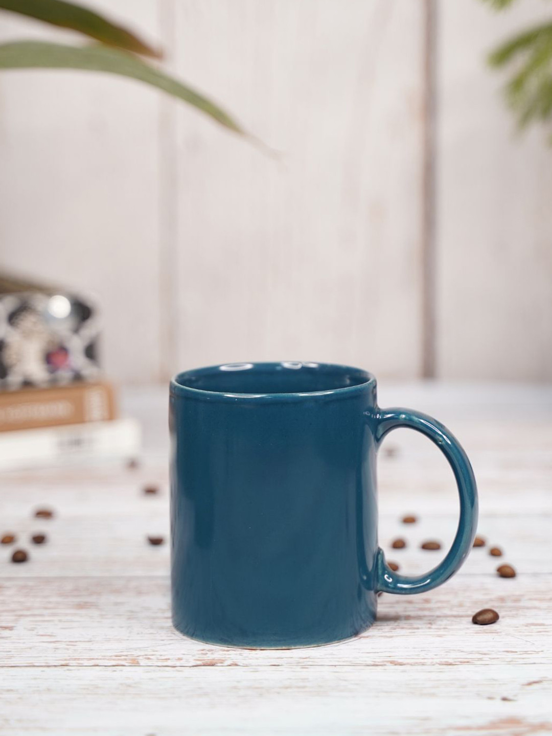 

LIVING ROOTS Teal Ceramic Glossy Mug 350 ml
