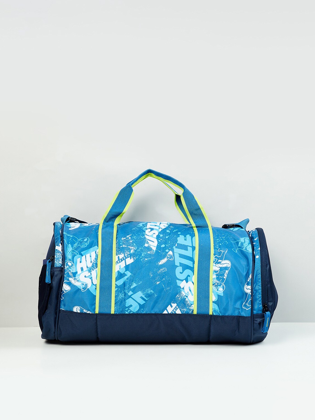 

max Printed Small Travel Duffel Bag, Blue