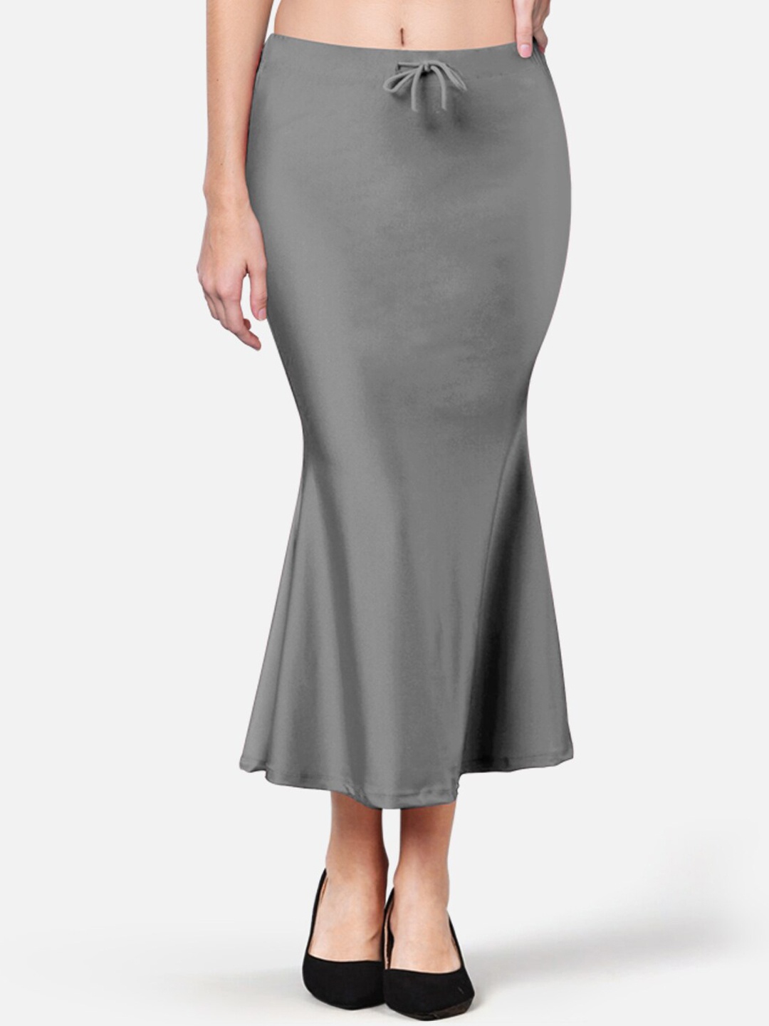 

indian flower Mid Rise Moisture Wicking Saree Shapewear, Grey