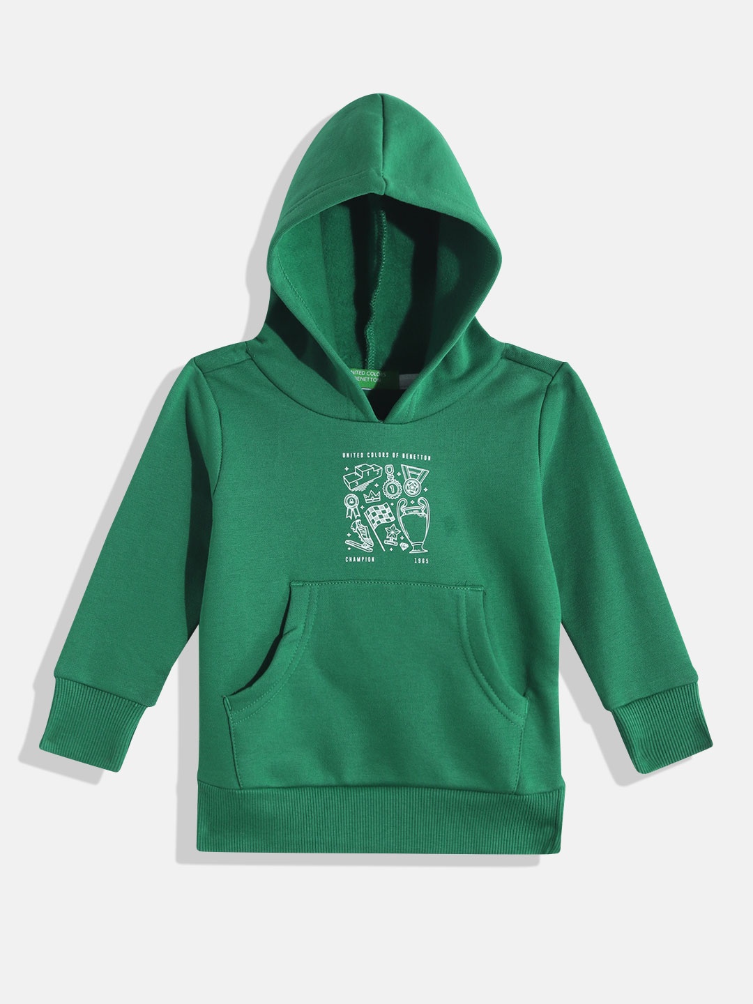 

United Colors of Benetton Boys Printed Sweatshirt, Green