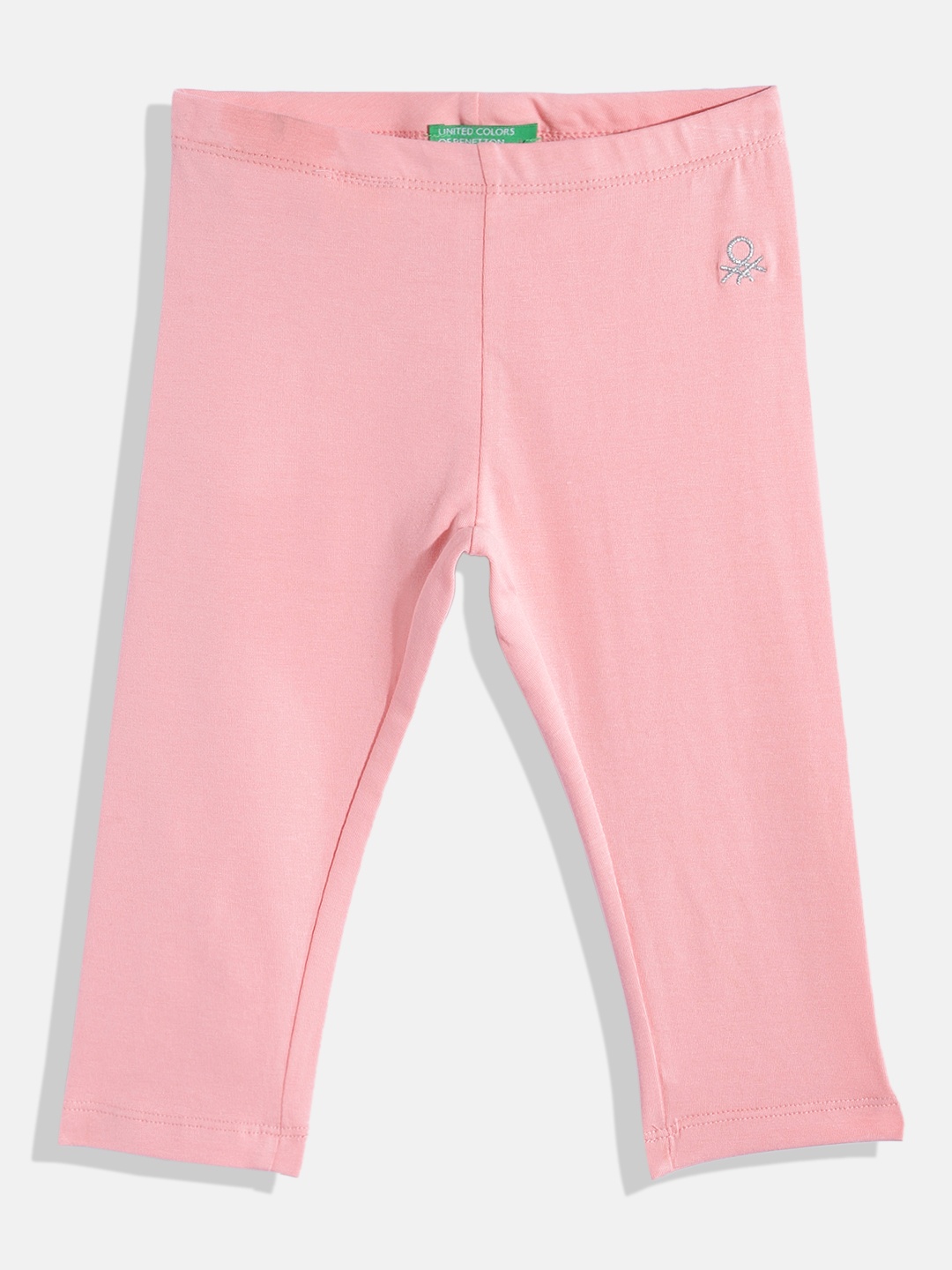 United Colors of Benetton Girls Ankle Length Leggings, Pink