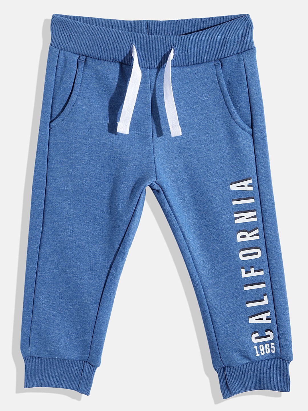 

United Colors of Benetton Boys Typography Printed Regular Fit Joggers, Blue