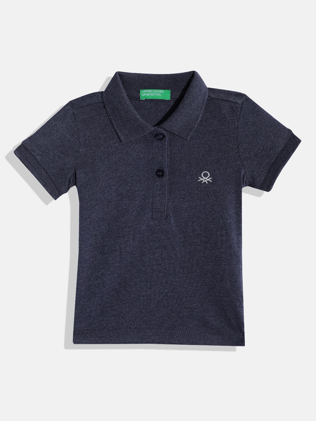

United Colors of Benetton Boys Polo Collar T-shirt, Navy blue