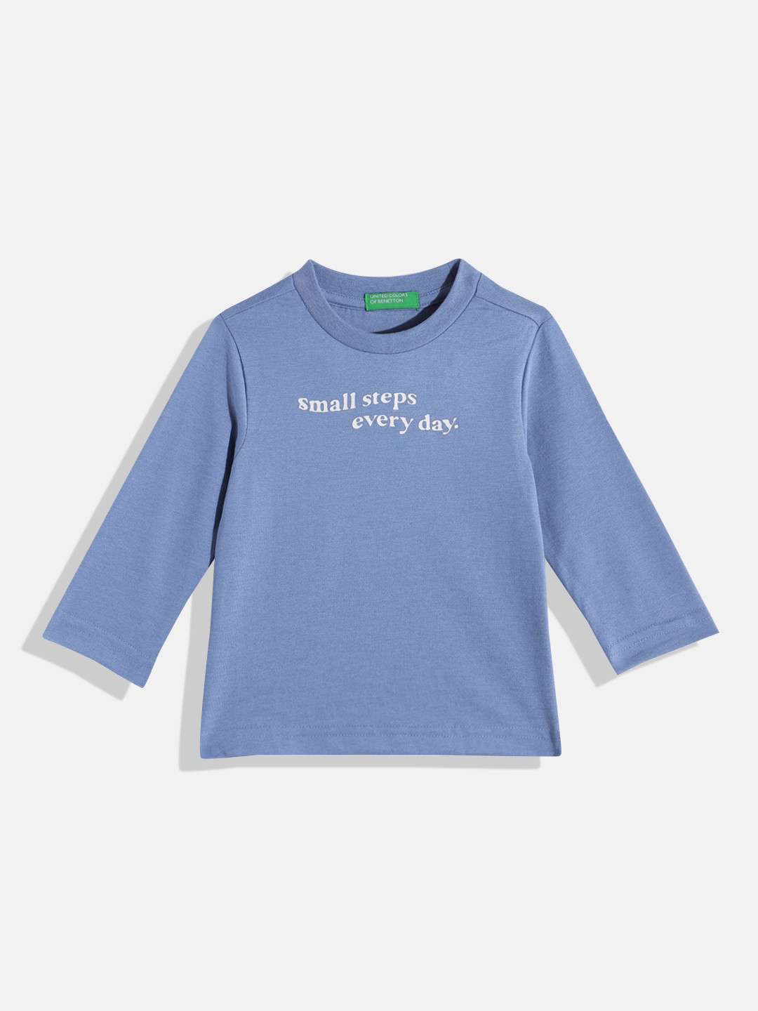 

United Colors of Benetton Boys Typography Printed T-shirt, Blue