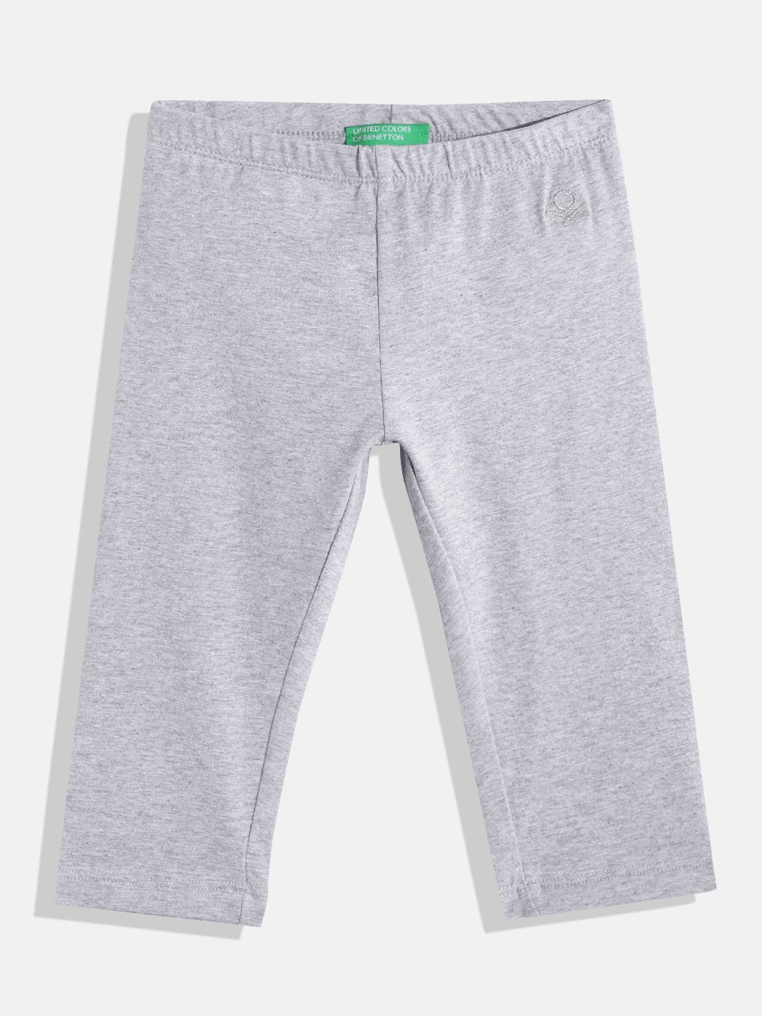 

United Colors of Benetton Girls Ankle Length Leggings, Grey melange