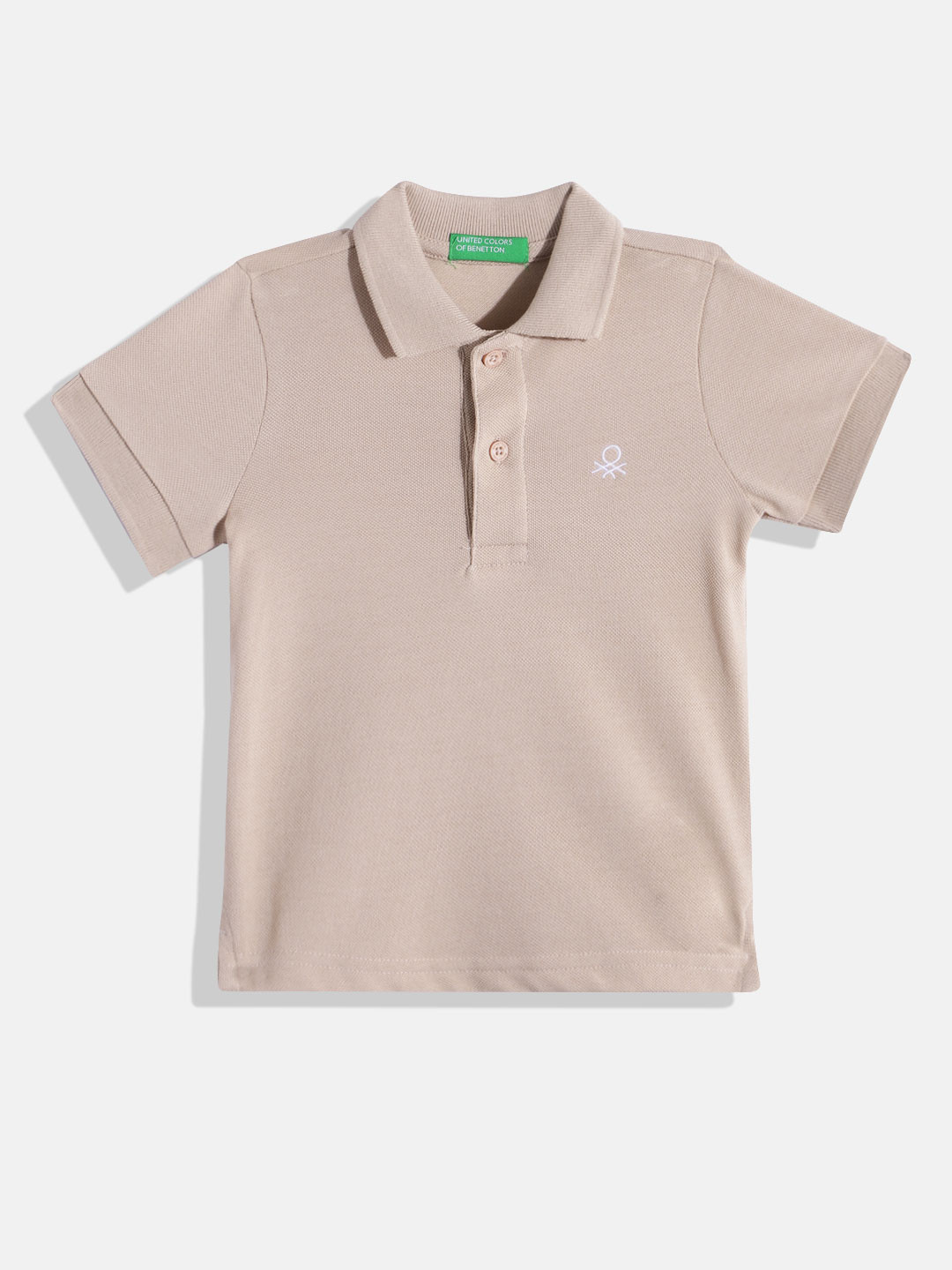 

United Colors of Benetton Boys Polo Collar T-shirt, Beige