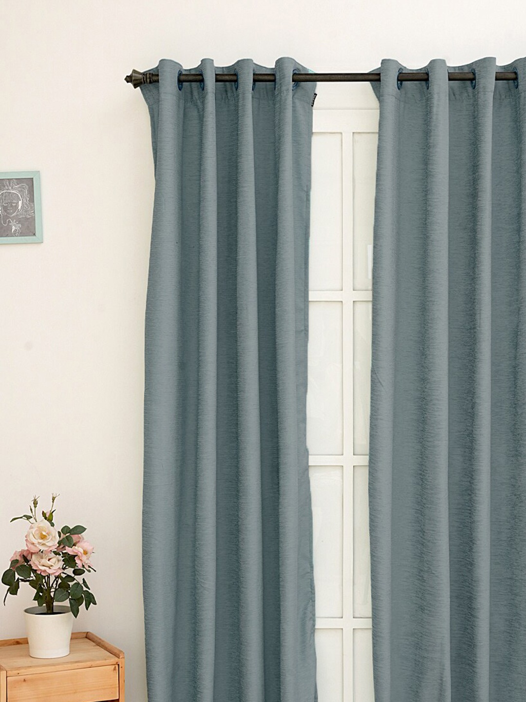 

Ariana Grey Room Darkening Door Curtain