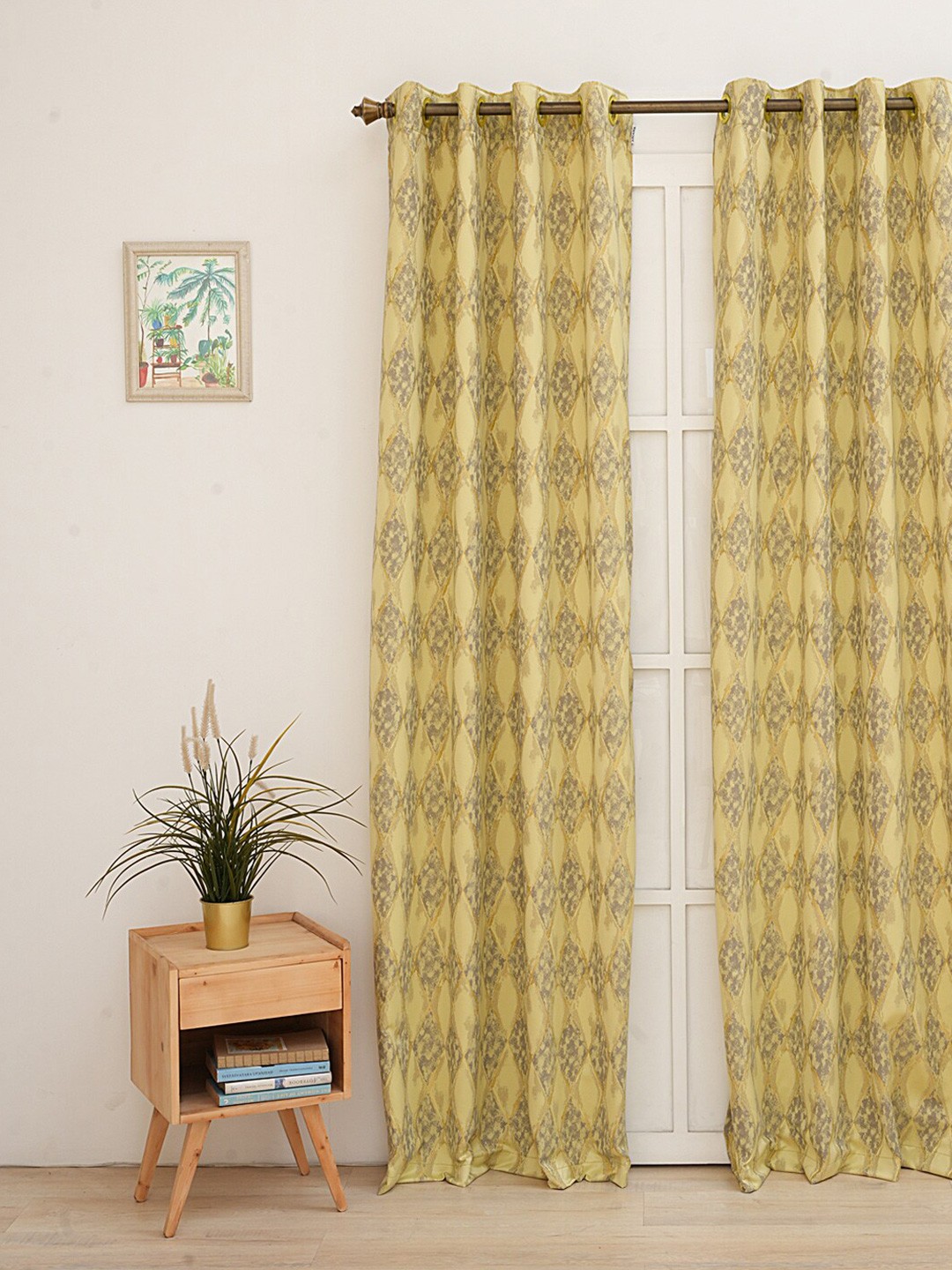 

Ariana Green Geometric Room Darkening Door Curtain