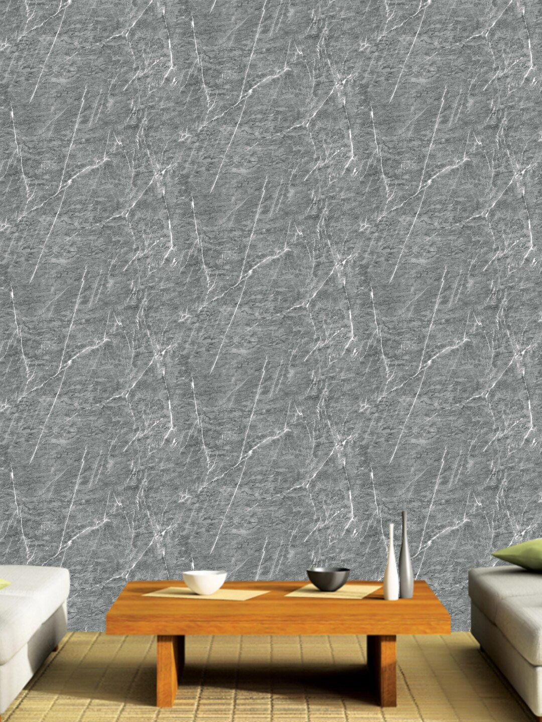 

Jaamso Royals Grey & White Lining Decorative Vinyl Self Adhesive Wallpaper