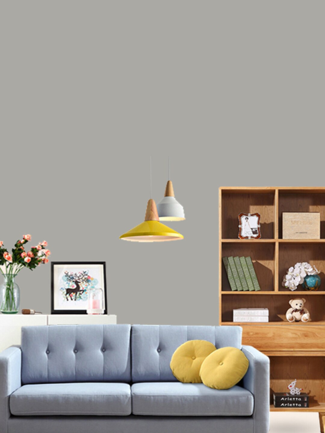 

Jaamso Royals Matte Finish Self Adhesive Wallpaper, Grey