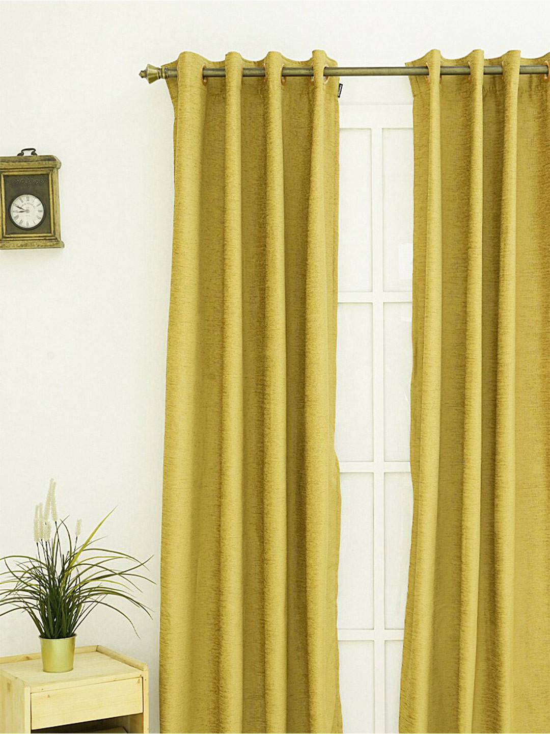 

Ariana Green Room Darkening Single Long Door Curtain, Olive