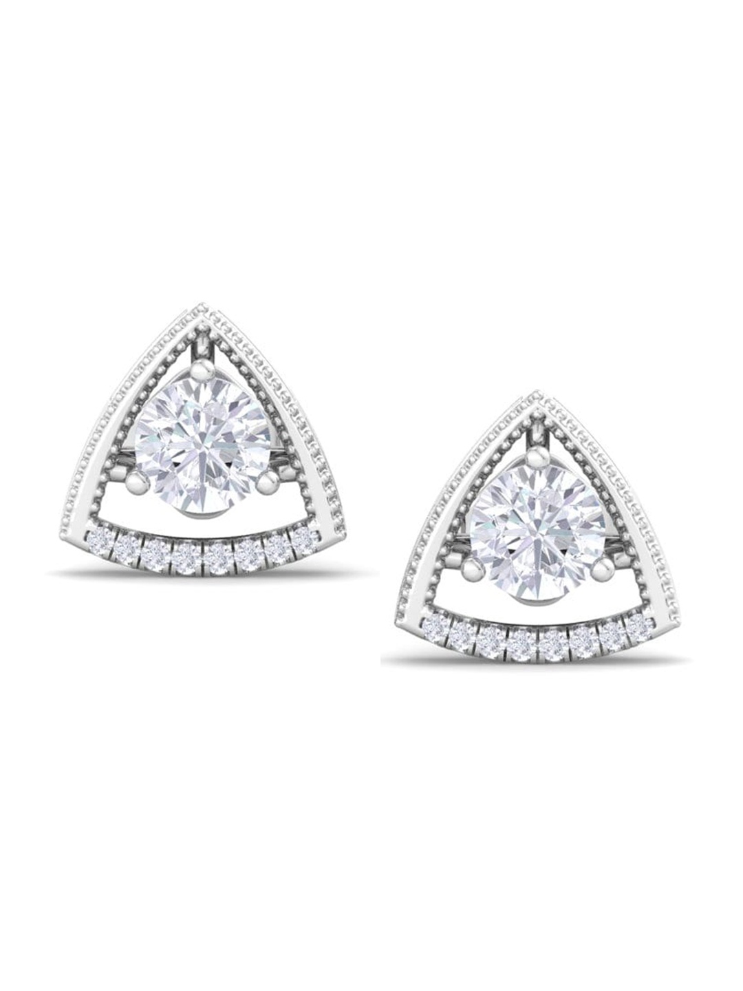 

Inddus Jewels 925 Sterling Silver Circular Studs Earrings