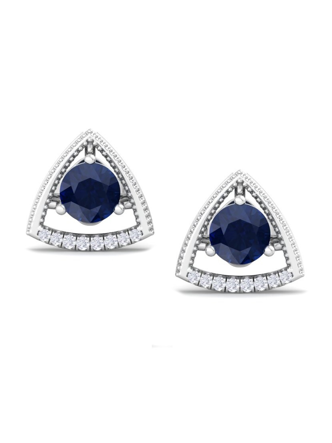 

Inddus Jewels 925 Sterling Silver Circular Studs Earrings