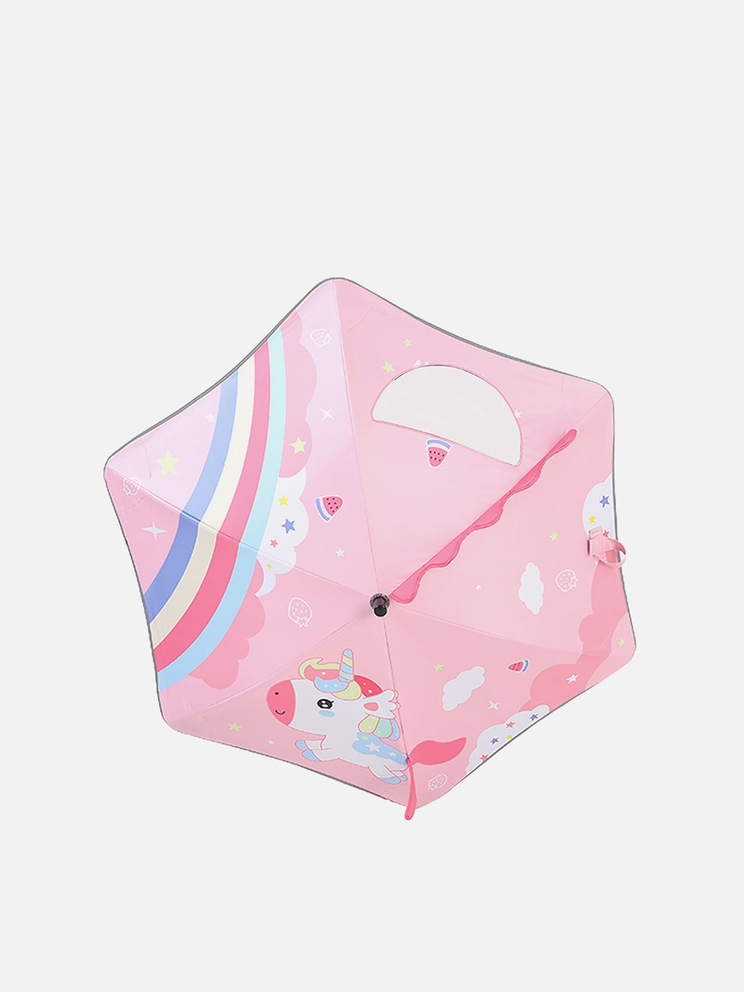 

Little Surprise Box LLP Kids 3d Tail Unicorn Printed Umbrella, Pink