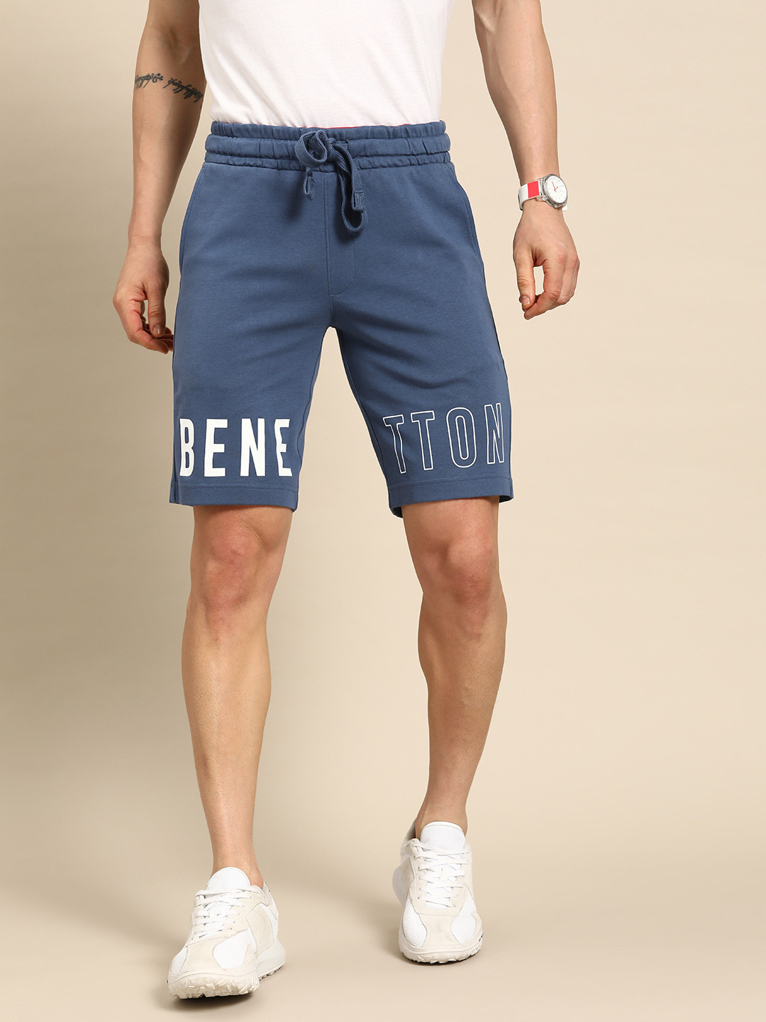 

United Colors of Benetton Pure Cotton Regular Shorts, Teal