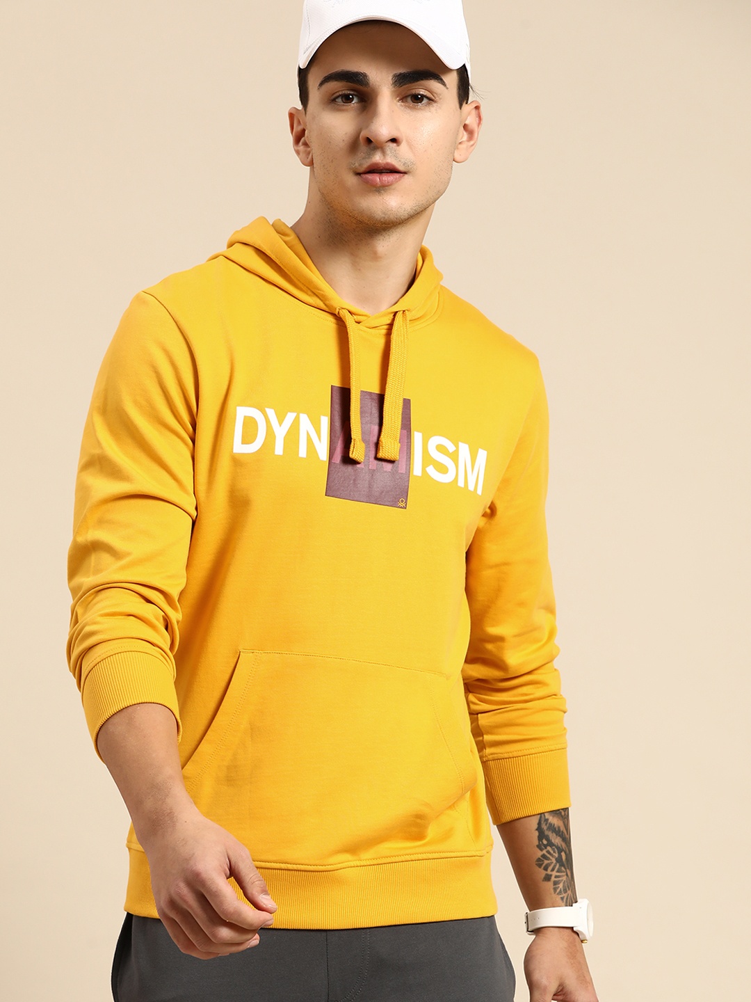 

United Colors of Benetton Pure Cotton Sweatshirt, Yellow