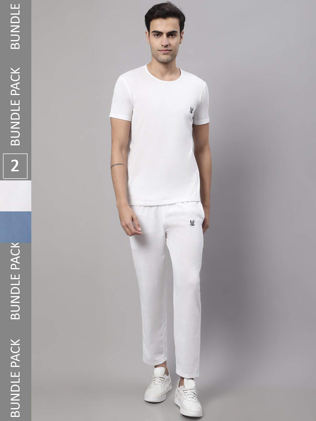 

VIMAL JONNEY Pack Of 2 Printed Tracksuits, White