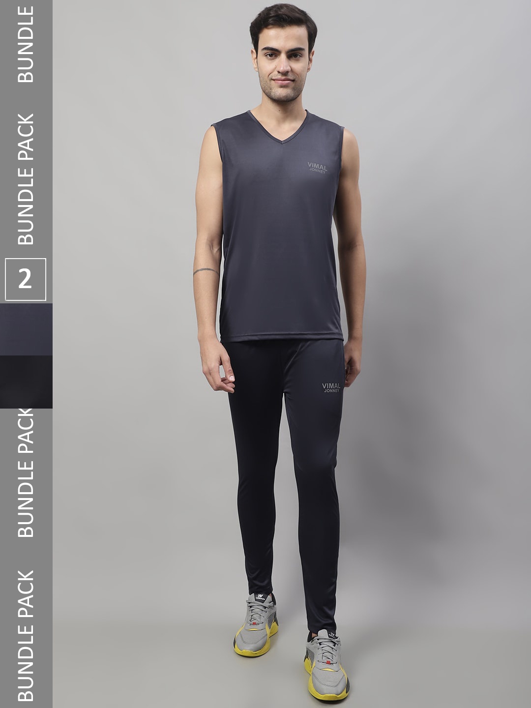 MACK JONNEY JONNEY Pack Of 2 Sports Tracksuits, Black